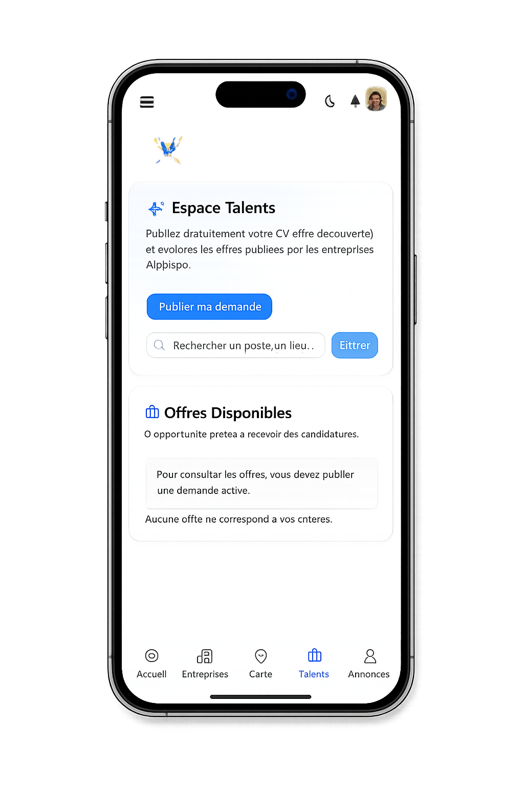 CV et offres d'emploi